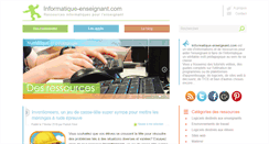 Desktop Screenshot of informatique-enseignant.com